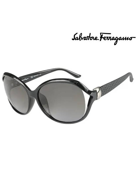 Eyewear Oval Sunglasses Black - SALVATORE FERRAGAMO - BALAAN 2