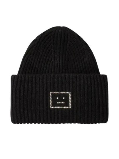 Face Logo Beanie Black - ACNE STUDIOS - BALAAN 2