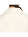 Pointed Collar Diamond Quilted Zip-Up Jacket White - GANNI - BALAAN 10