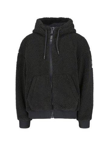 Rumson Zip Up Hoodie Black - MOOSE KNUCKLES - BALAAN 1