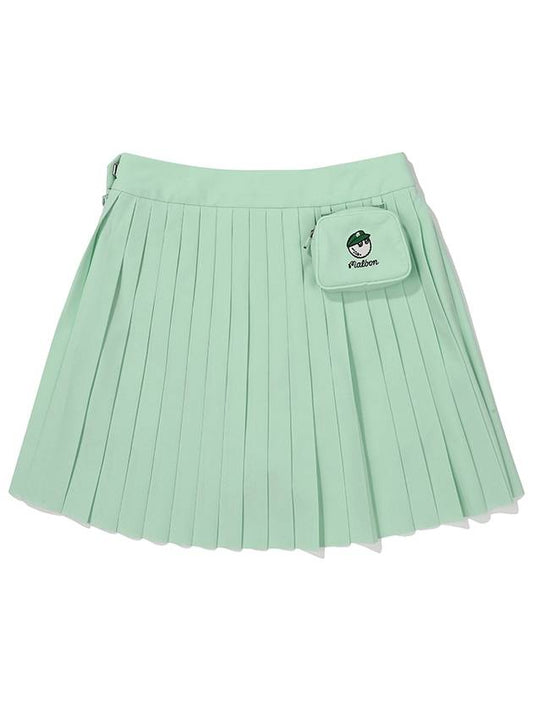 Mini pouch pleated skirt MINT WOMAN - MALBON GOLF - BALAAN 2