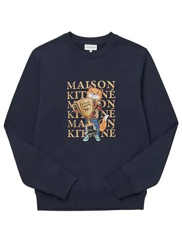 Fox Champion Regular Sweatshirt Navy - MAISON KITSUNE - BALAAN 3