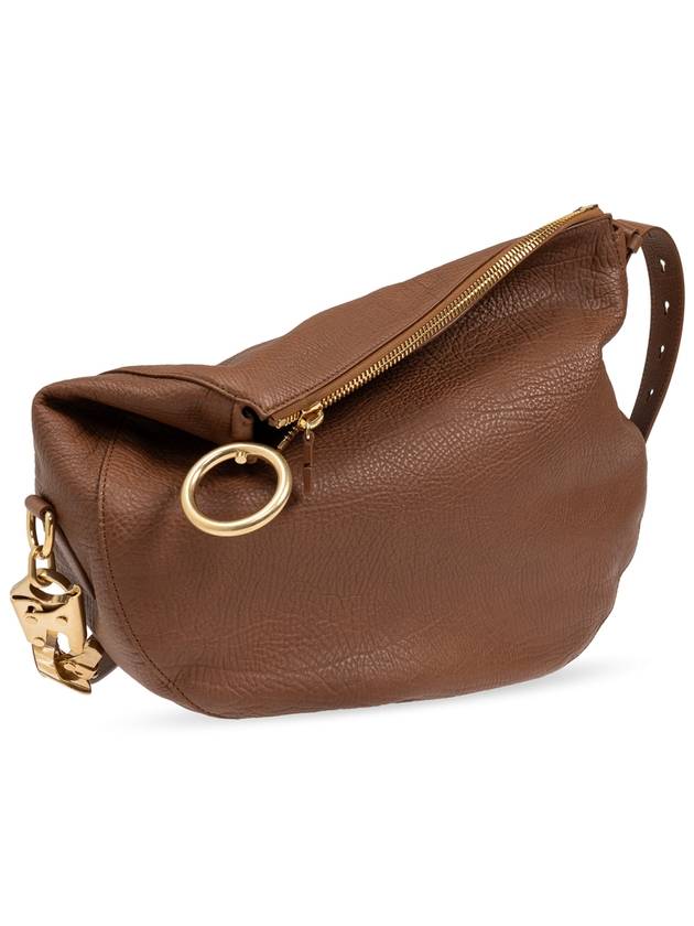 Knight Medium Leather Shoulder Bag Hazel - BURBERRY - BALAAN 5