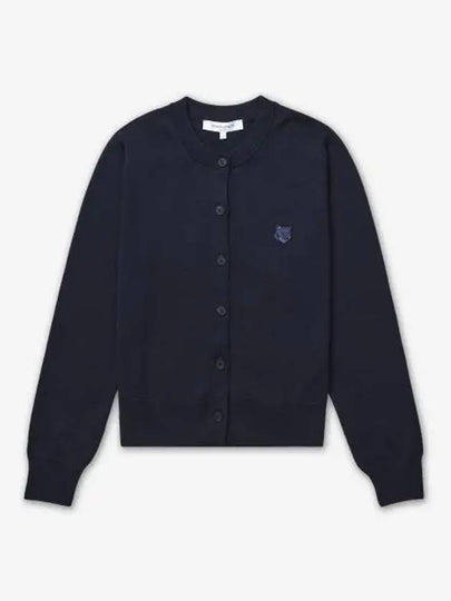 Bold Fox Head Patch Regular Cardigan Navy - MAISON KITSUNE - BALAAN 2