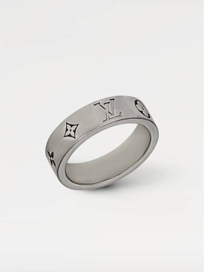 LV Mosaic Thin Ring Silver - LOUIS VUITTON - BALAAN 2