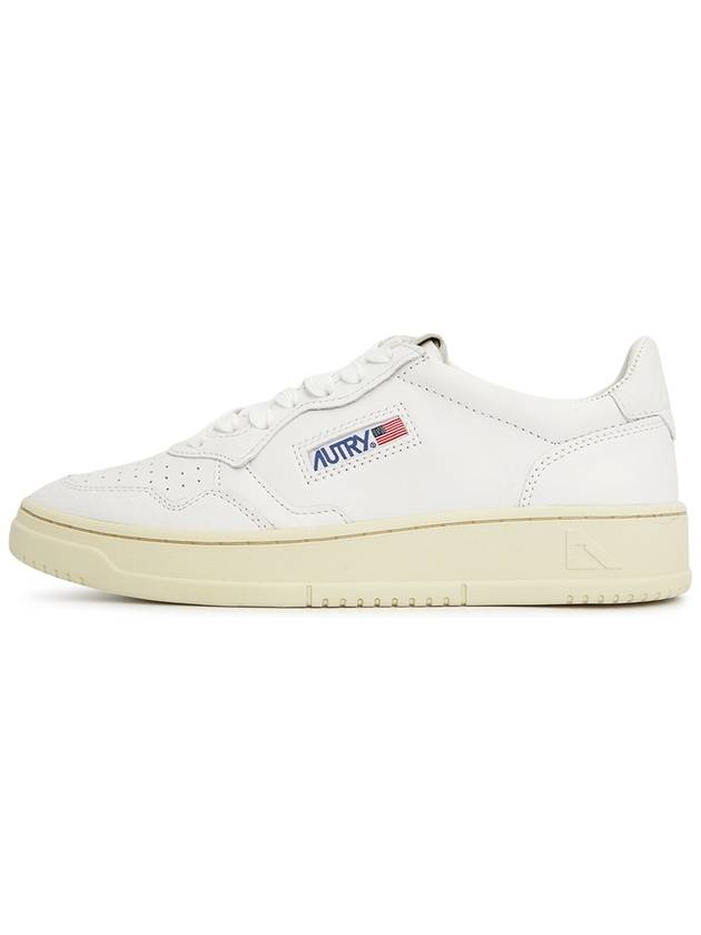 Medalist Goatskin Low Top Sneakers White - AUTRY - BALAAN 5