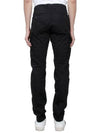 Stretch Satin Cargo Straight Pants Black - CP COMPANY - BALAAN 4