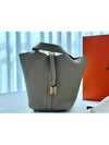 Picotin Lock 18 Tote Bag Brown - HERMES - BALAAN 6