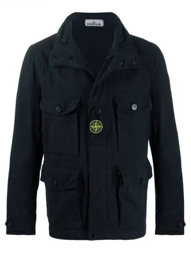 Cordura Field Wappen Cotton Jacket Navy - STONE ISLAND - BALAAN 2