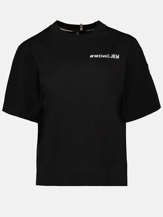 Logo Short Sleeve T-Shirt Black - MONCLER - BALAAN 2