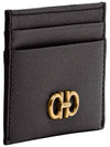 Gancini Card Wallet Black - SALVATORE FERRAGAMO - BALAAN 4