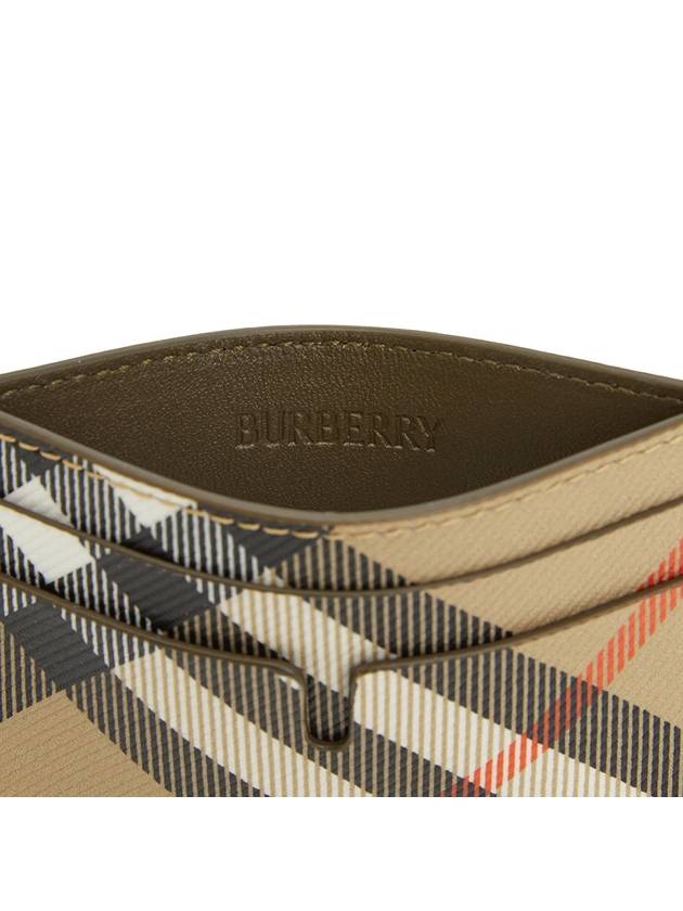 Check Card Case Wallet Beige - BURBERRY - BALAAN 6