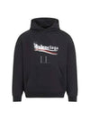 Political Stencil Medium Fit Hoodie Black - BALENCIAGA - BALAAN 2