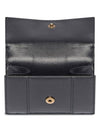 Hourglass Gold B Logo Half Wallet Black - BALENCIAGA - BALAAN 3