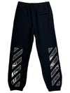 Men's Caravaggio Diag Logo Jogger Track Pants Black - OFF WHITE - BALAAN 4