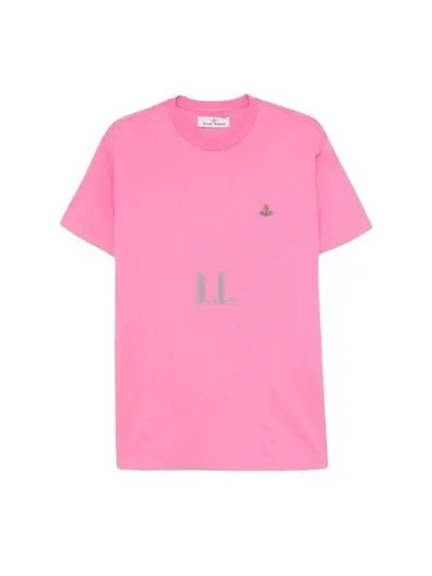 ORB Logo Cotton Short Sleeve T-Shirt Pink - VIVIENNE WESTWOOD - BALAAN 2