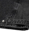 DENIM BIKER JACKET BLACK - LIBERE - BALAAN 7