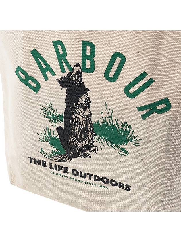 Print Canvas Tote Bag Ivory - BARBOUR - BALAAN 7