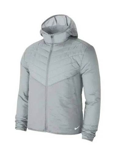 Men's Aero Layer Reflective Lightweight Running Track Jacket Grey - NIKE - BALAAN 1