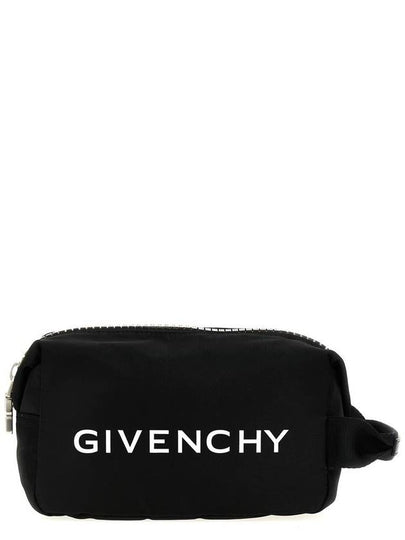 Logo Print Zipped Pouch Bag Black - GIVENCHY - BALAAN 2