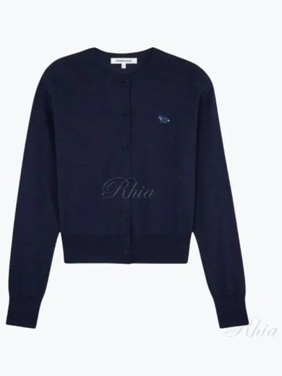 Baby Fox Patch Regular Cardigan Blue - MAISON KITSUNE - BALAAN 2