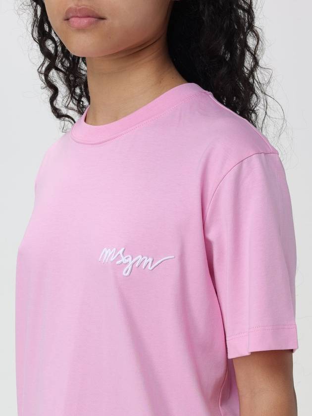 chest logo crew neck t-shirt - MSGM - BALAAN 5