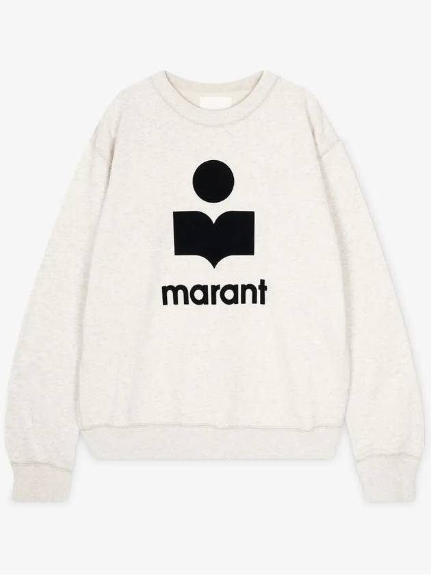 Mikoy Logo Cotton Sweatshirt Ecru - ISABEL MARANT - BALAAN 3