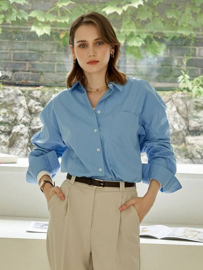 Elle Overfit Classic Shirt Sora - LAMARO - BALAAN 2