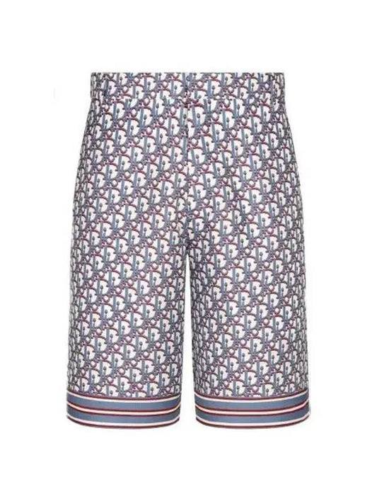 silk oblique Bermuda shorts - DIOR - BALAAN.