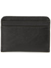 Sense Embroidered Logo Calfskin Card Wallet Black - CHLOE - BALAAN 3