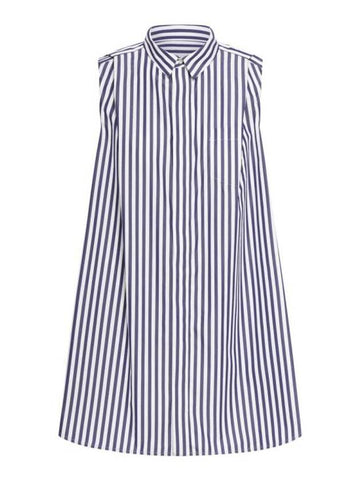 midi dress 2407304222 NAVY STRIPE BLUE - SACAI - BALAAN 1