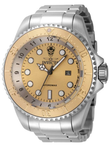 Invicta Hydromax Quartz Gold Dial Men's Watch 44746 - INVICTA - BALAAN 1