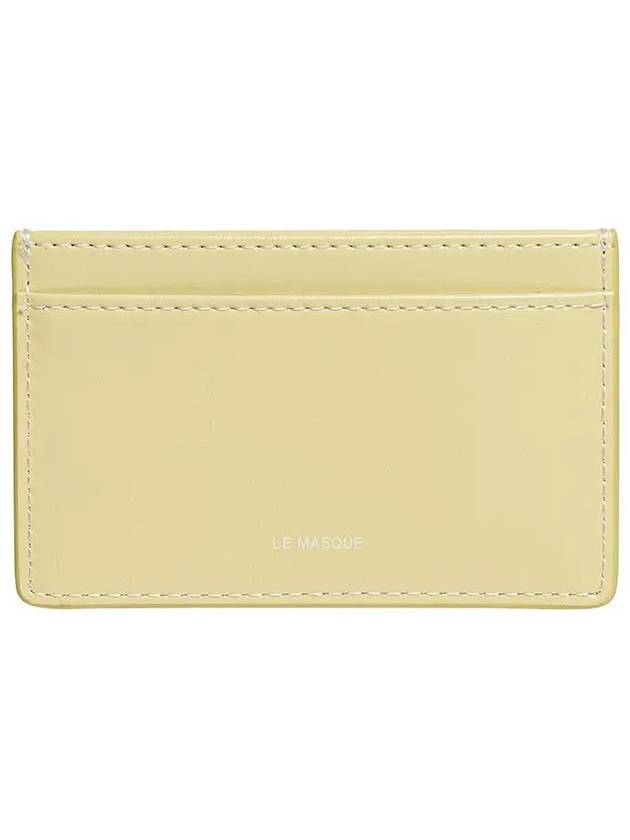 Slim Pocket Mini Coin Card Wallet Pale Lemon - LE MASQUE - BALAAN 7