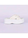 GG Platform Padded Nylon Slide Sandals White - GUCCI - BALAAN 3