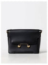 Trunkaroo Medium Leather Shoulder Bag Black - MARNI - BALAAN 2