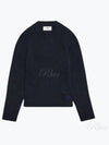 Logo Patch Basic Knit Top Navy - AMI - BALAAN 2