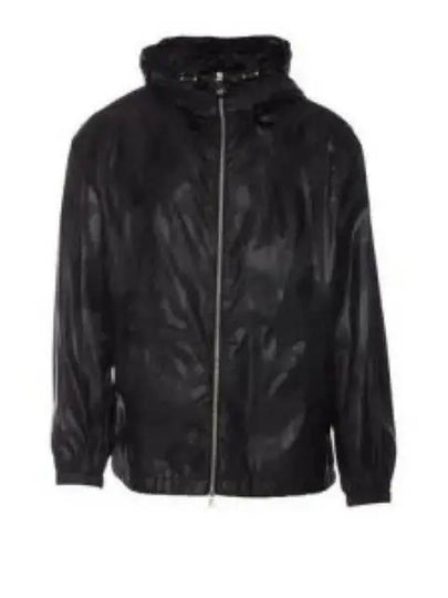 Graffiti Hooded Zip-Up Jacket Black - ALEXANDER MCQUEEN - BALAAN 2