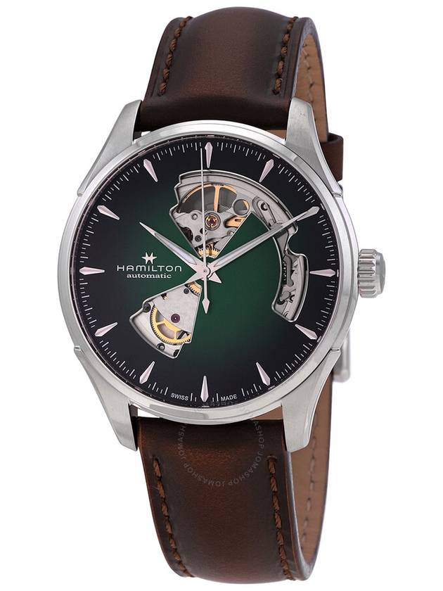 Jazzmaster Open Heart Automatic Watch Green - HAMILTON - BALAAN 2