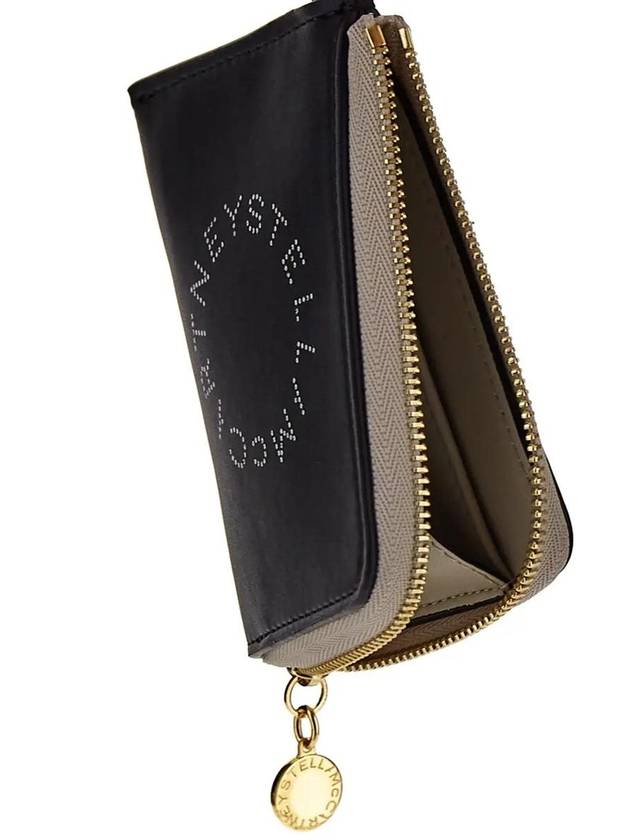 Two-Tone Alter Napa Card Wallet Black - STELLA MCCARTNEY - BALAAN 3