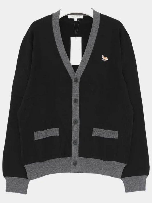 Baby Fox Patch Regular Cardigan Black - MAISON KITSUNE - BALAAN 2