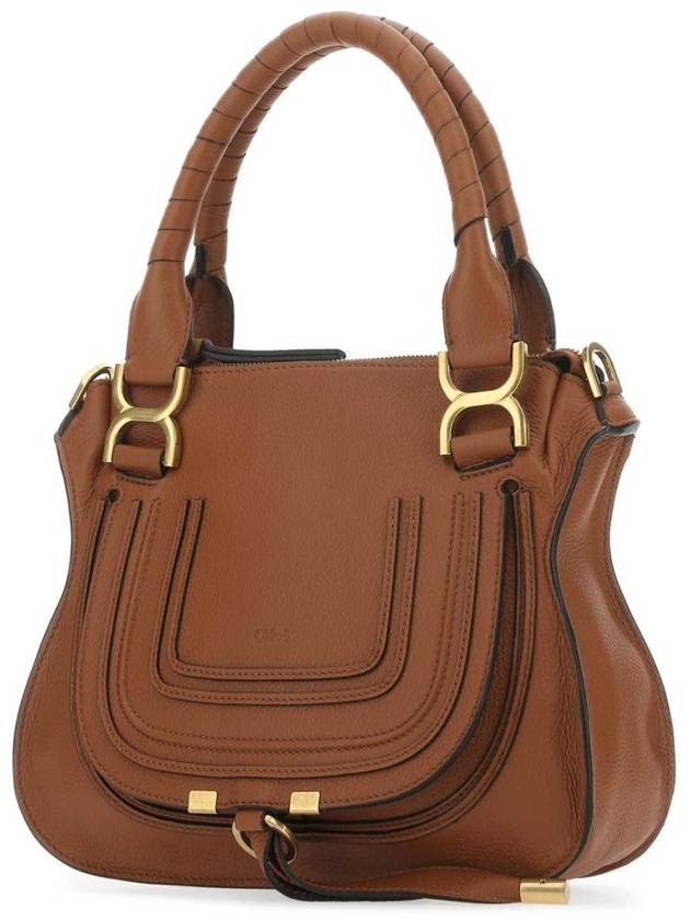 Marcie Small Double Carry Tote Bag Brown - CHLOE - BALAAN 3