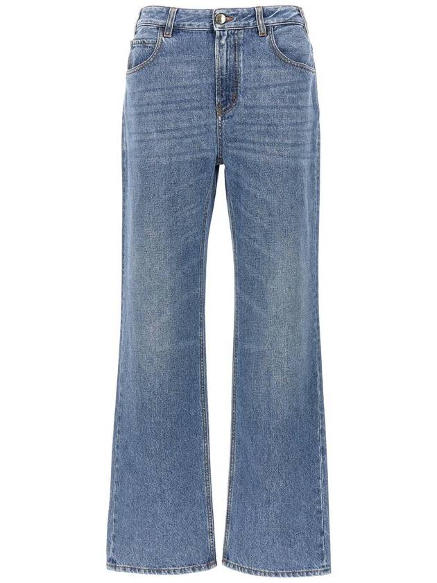 Denim Straight Pants CHC24SDP03157470 P24 FOGGY BLUE - CHLOE - BALAAN 2