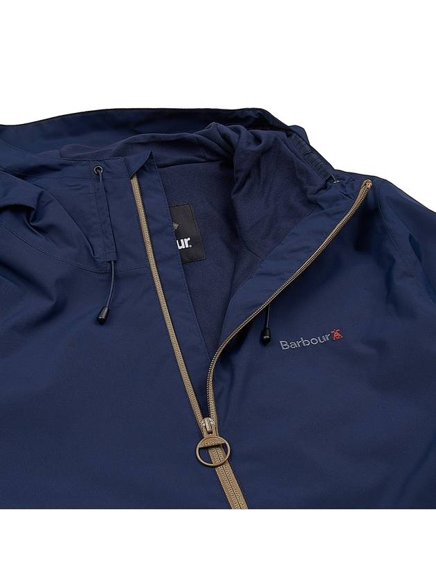 Logo Hiker Hooded Jacket Navy - BARBOUR - BALAAN 9