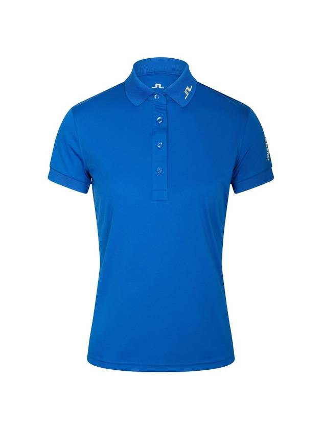 Women's Tour Tech Golf Polo Shirt Blue - J.LINDEBERG - BALAAN 1