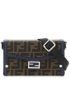 Baguette Soft Trunk Phone Pouch Cross Bag Brown - FENDI - BALAAN 1