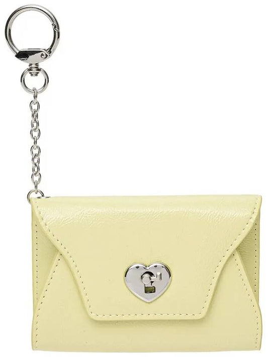 Heartlock Keyring Multi Pouch Card Wallet Pale Lemon - LE MASQUE - BALAAN 2