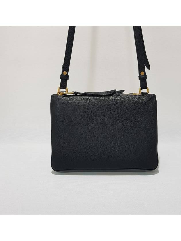 Black leather double zip cross bag 1BH046 - PRADA - BALAAN 5