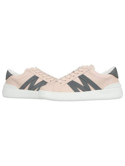 Monaco Logo Low Top Sneakers Pink - MONCLER - BALAAN 2