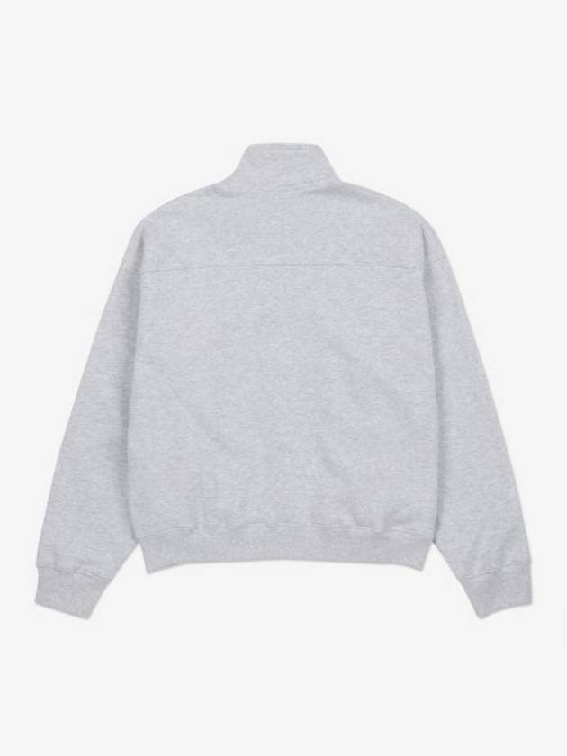 Monaco Quarter Zipper Sweatshirt Heather Grey - SPORTY & RICH - BALAAN 3