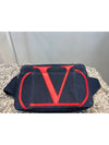 V Logo Denim Belt Bag Blue - VALENTINO - BALAAN 2